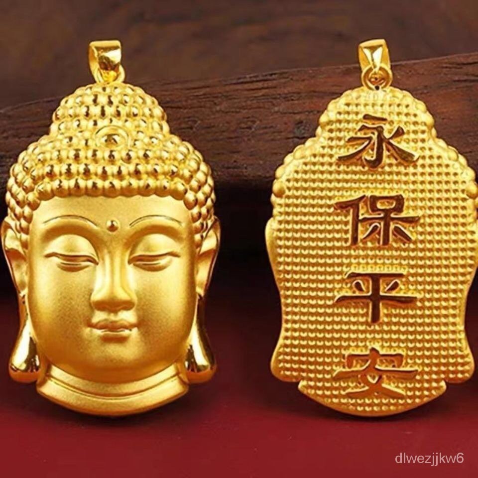 Liontin Kepala Buddha Liontin Patung Buddha Vairocana Santo Pelindung Liontin Dewasa Tathagata Buddh