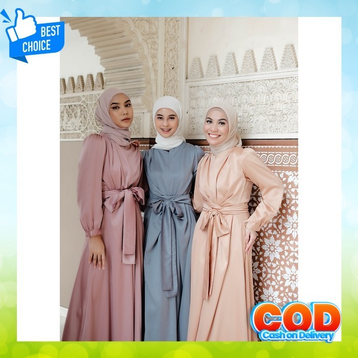 Dress Baju Gamis Lebaran Gamis Jubah Gamis Terbaru 2024 Bj Ghamis Adem Gsmis Premium Dress Muslim Wa