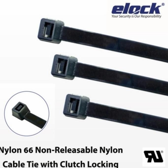 

Elock Uv Resistant Non Releaseable Nylon Cable Tie Kabel Ties 200Mm Kualitas Premium