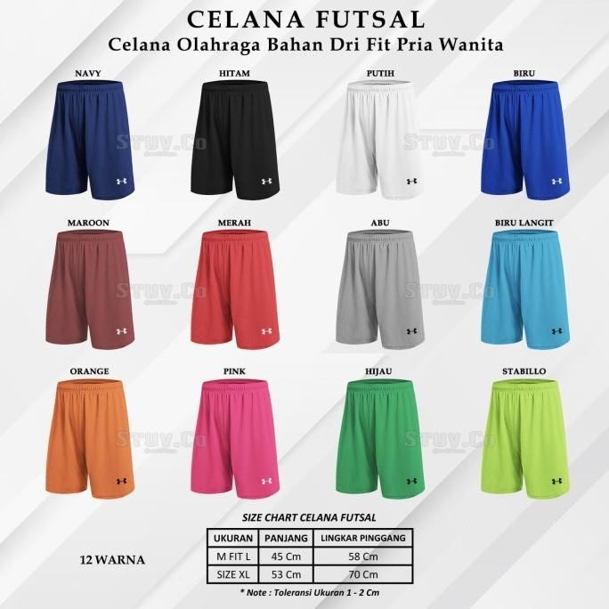Best Celana Olahraga | Celana Bola | Celana Lari | Celana futsal - "M/L" POLOS, Putih ~