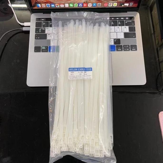 

Kabel Ties Bisa Buka /Reusable Cable Ties Lebel 8Mm*30Cm -Isi 100Pcs Kualitas Premium