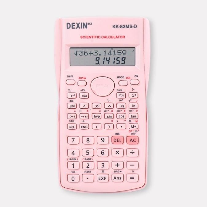 

Hot Sale DEXIN KK-82MS-A Scientific Calculator - Kalkulator Alat Hitung Jl7 - Pink !