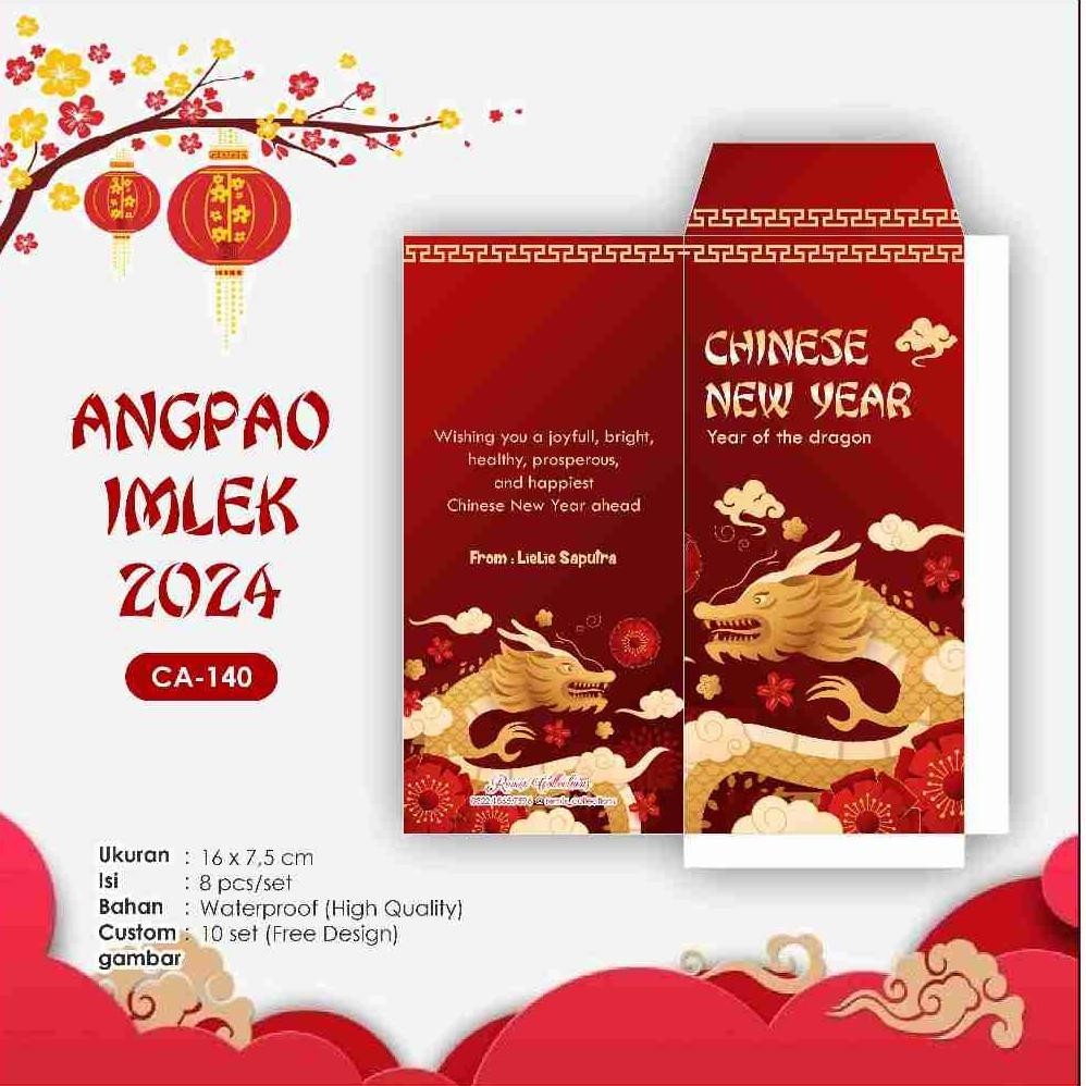 

Diskon Ekstra" Amplop / angpao Imlek 2024 / Sinchia / New Year custom nama ||