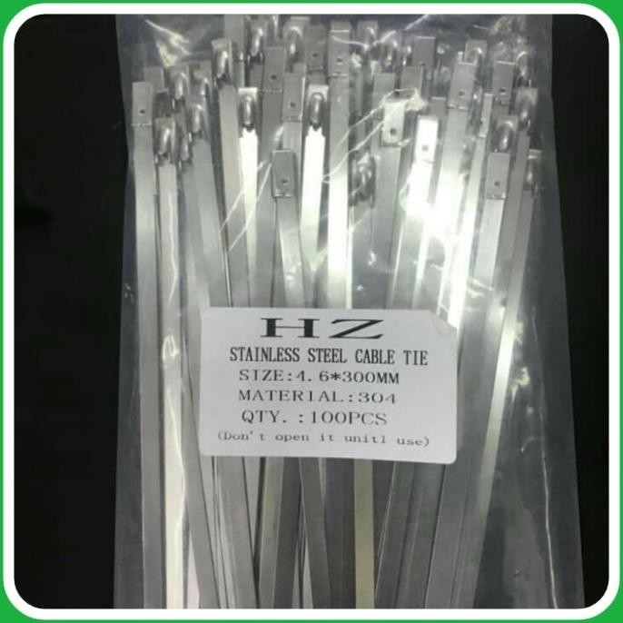 

Kabel Ties Stainless Steel 4.6X300 Isi 100Pcsq Kualitas Premium
