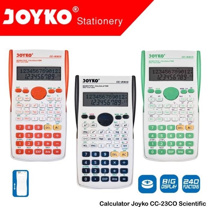 

Miliki - Calculator Joyko CC-23CO Scientific -Kalkulator Ilmiah - Orange !