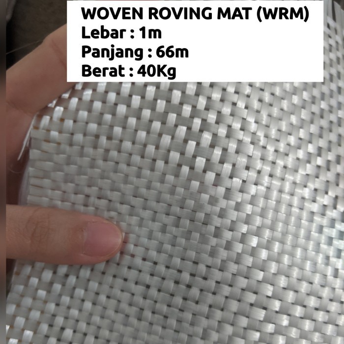 Terlaris Woven Roving Fiber / Woven Roving Mat (WRM) WR 600 PerRoll FiberGlass