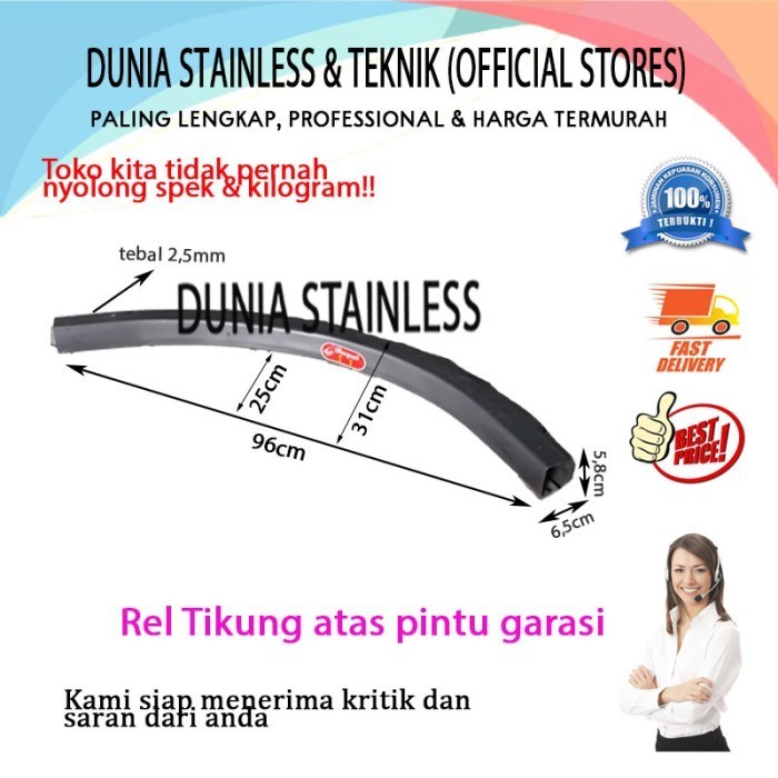 Terlaris rel tikung atas pintu garasi
