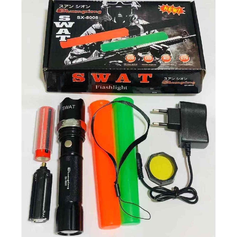 Terbaik Senter Swat Police Led Flashlight 8008