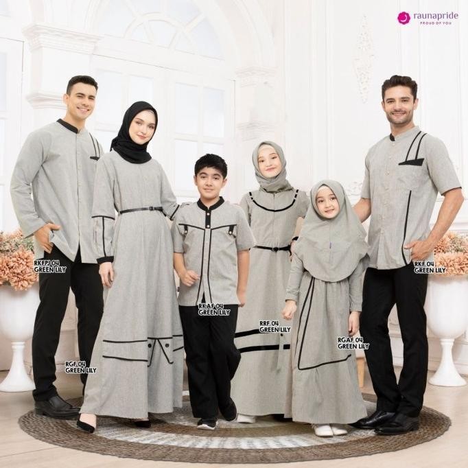 Rauna Sarimbit Terbaru / Sr-04 Green Lily / Fashion Muslim Pengiriman Cepat