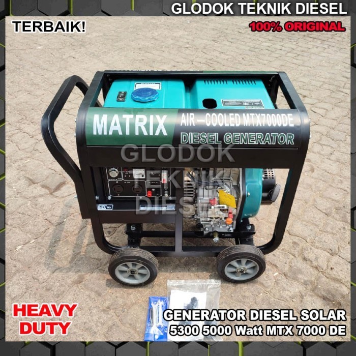 Genset Diesel Solar 5300 5000 Watt MTX-7000 DE Matrix HEAVY DUTY ORI