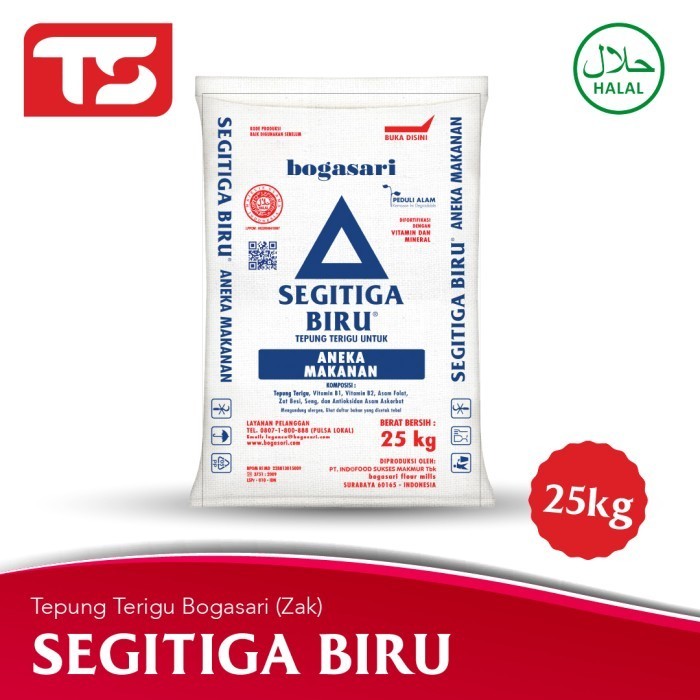 

Bettifer Tepung Terigu Segitiga Biru 25Kg (Gosend Or Grab Only)