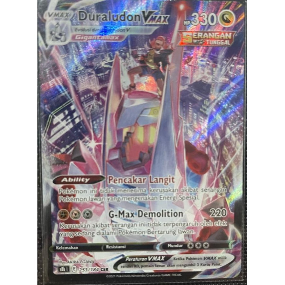 Duraludon vmax csr tcg pokemon indonesia