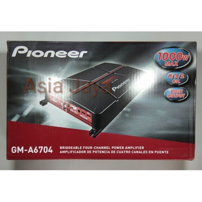 Pioneer GM-A6704 4 Channel Power Amplifier Mobil / Pioneer GM A6704