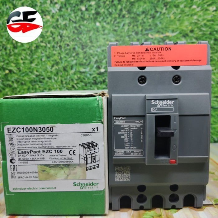 MCCB SCHNEIDER EZC100N 3P 50A