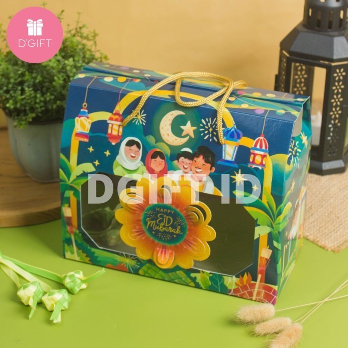 Box Toples Kue Kering Lebaran Dus Seserahan Idul Fitri 4 Toples 350gr