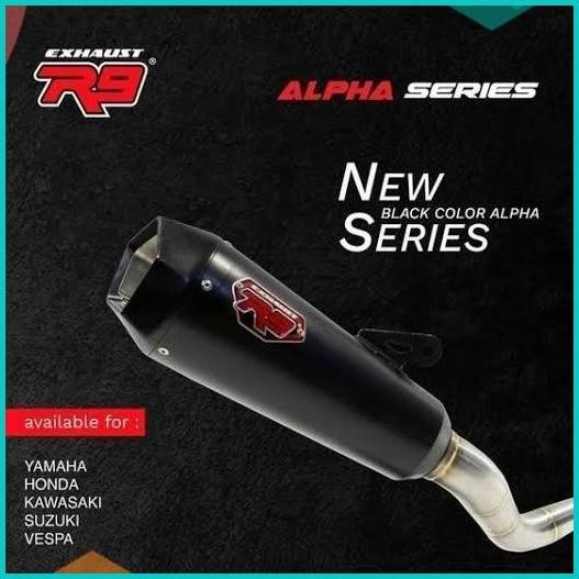 Knalpot R9 Exhaust Alpha Series Yamaha New Nmax 155 2020/2021 - Black