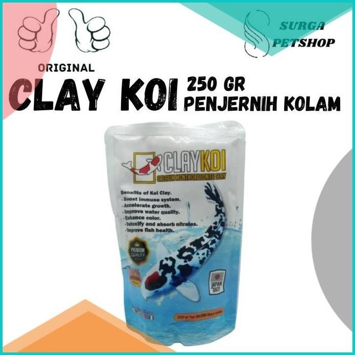 ClayKoi Clay Koi clai mineral penjernih pembersih air kolam ikan 250gr