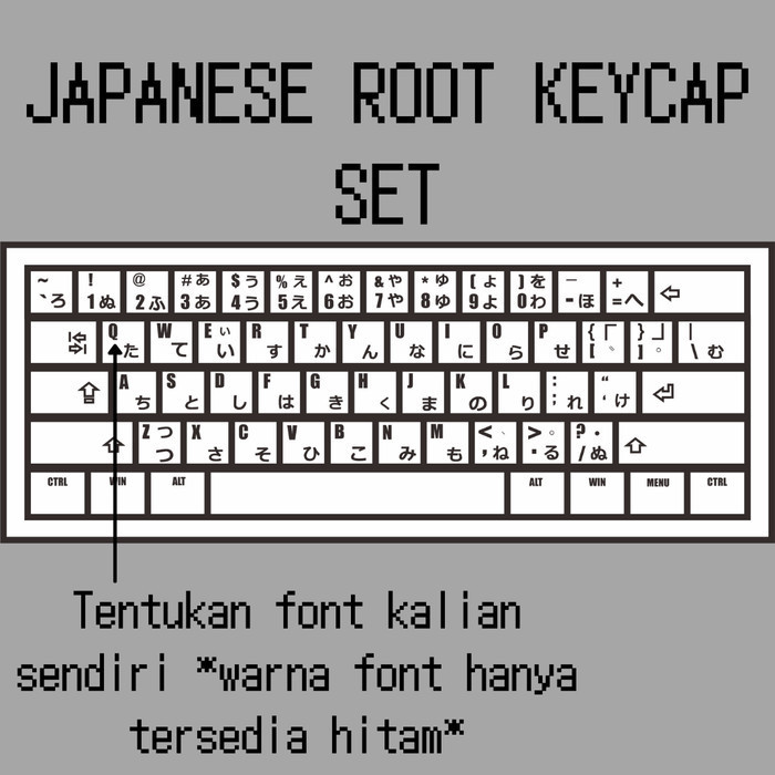 Keykraft Keycaps Japanese Keycap Set (60%)