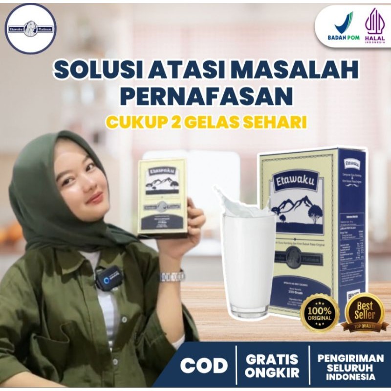 

Etawaku Platinum Untuk Paru Paru Original & Krimer Nabati Yang Bisa Menjaga Kesehatan Paru Paru Atasi Masalah Pernafasan Dan Nyeri Tulang Sendi 1 Box Isi 200 gr
