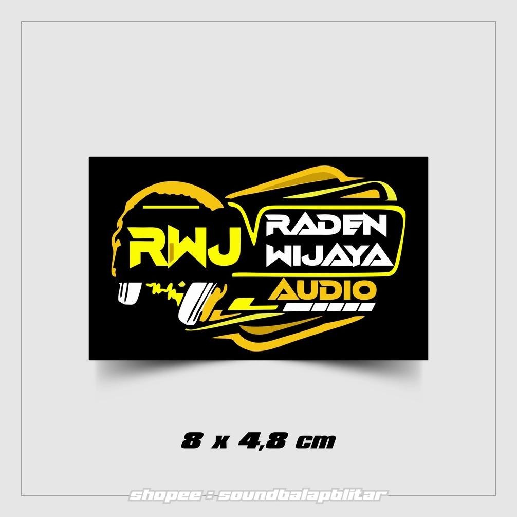 

fidianmarpstores Stiker RWJ Raden Wijaya Audio Vynil Bijian Anti Air ||