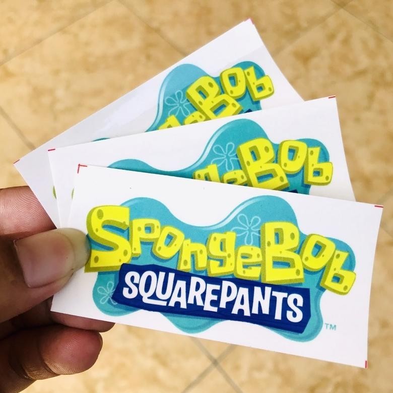 

karomstore Stiker Spongebob stiker kartun animasi Bijian anti air ||