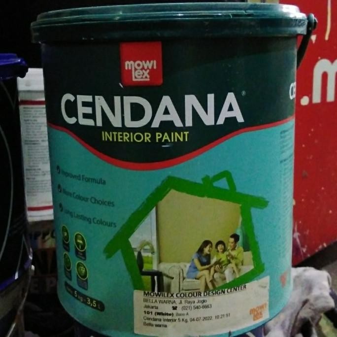 Mowilex Cendana Interior Paint (White 101) 20Ltr Kualitas Premium