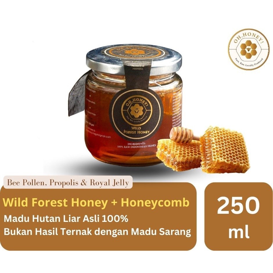 

WILD FOREST HONEY 250GR / MADU HUTAN ASLI IMMUN BOOSTER ALAMI DENGAN MADU SARANG 250GR