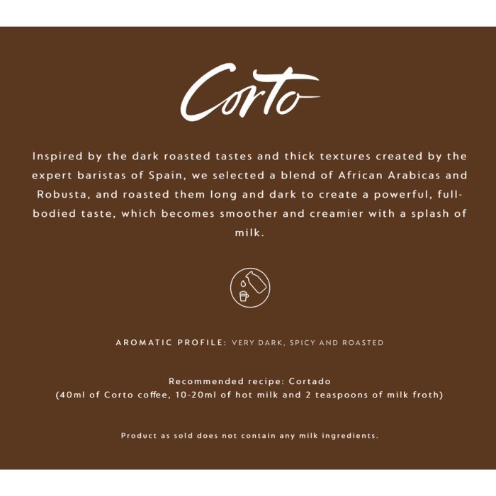 

Nespresso Barista Creations Corto Coffee Capsules