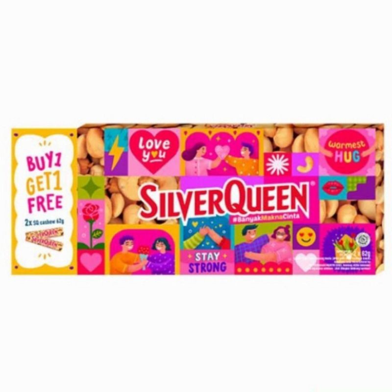 

WRQ SILVERQUEEN EDISI VALENTINE (2X58 GR) FREE CUSTOM UCAPAN UZQ