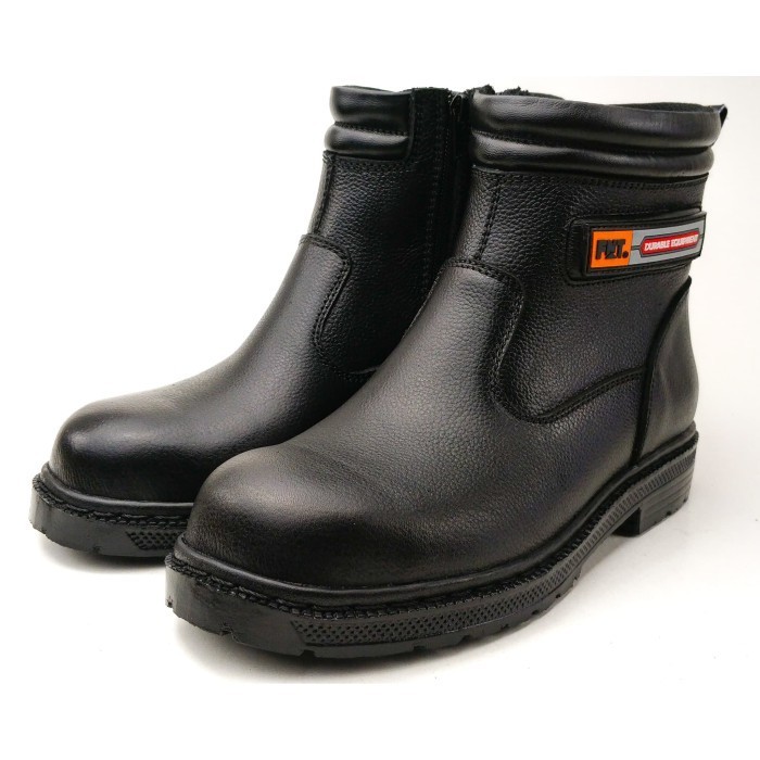 Sepatu Pria Boots Safety Kulit Fintoni Steel Toe 6922