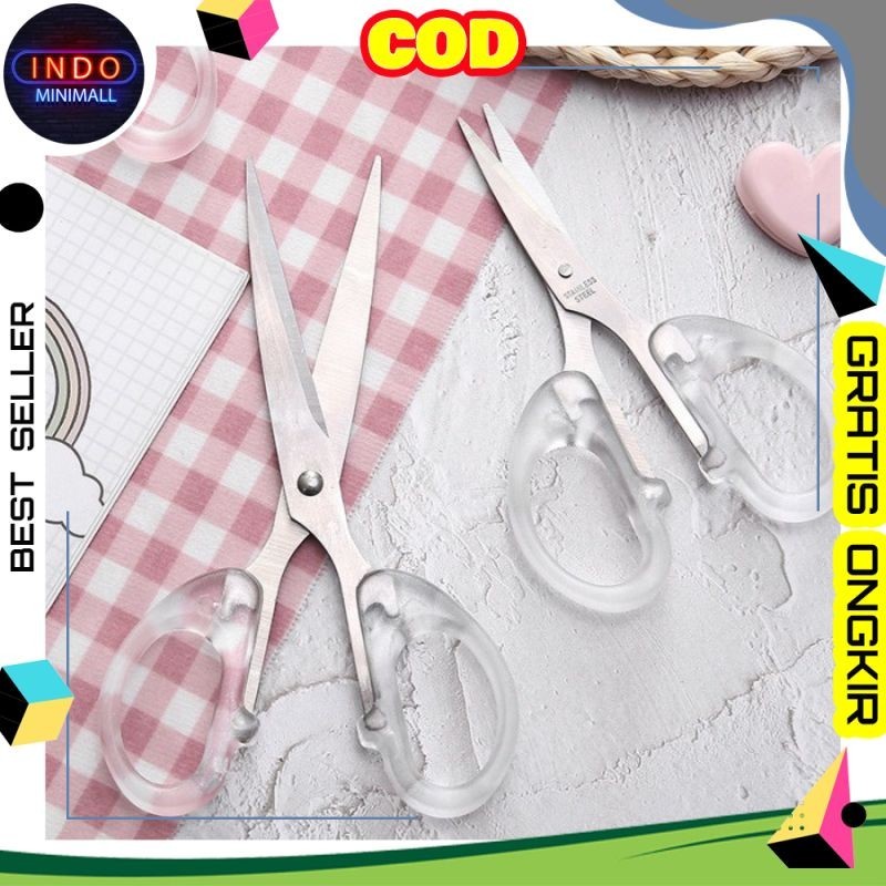 

Gunting Kertas Anak Transparan - School Scissor Perlengkapan Kantor AD86
