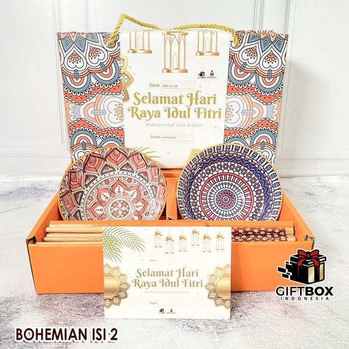 

Hampers Mangkok Lebaran Idul Fitri Souvenir Bohemia Parcel Eid Mubarak
