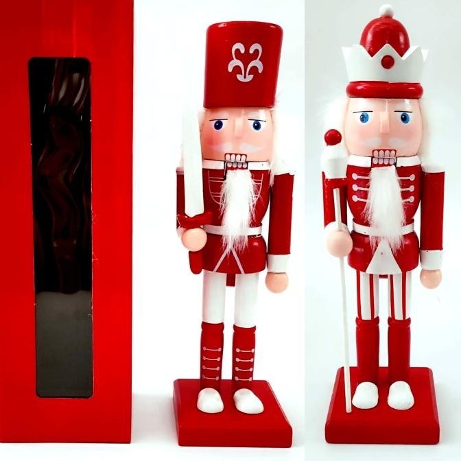 

Sale Now Nutmerah Pink 25Cm Dekor Natal Patung Kayu Santa Nutkraker Bsr Limited Edition