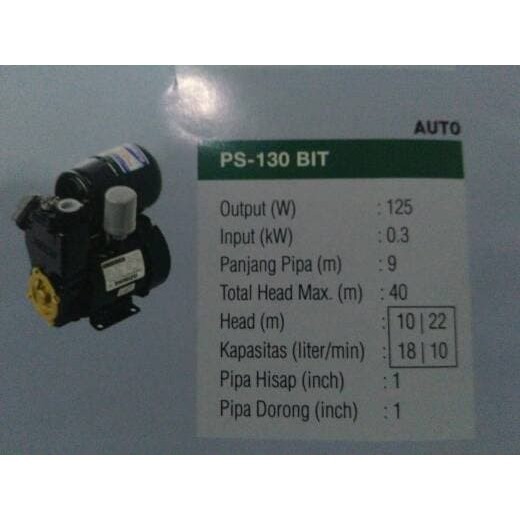 Shimizu Pompa Air Otomatis Ps-130 Bit - Shimizu
