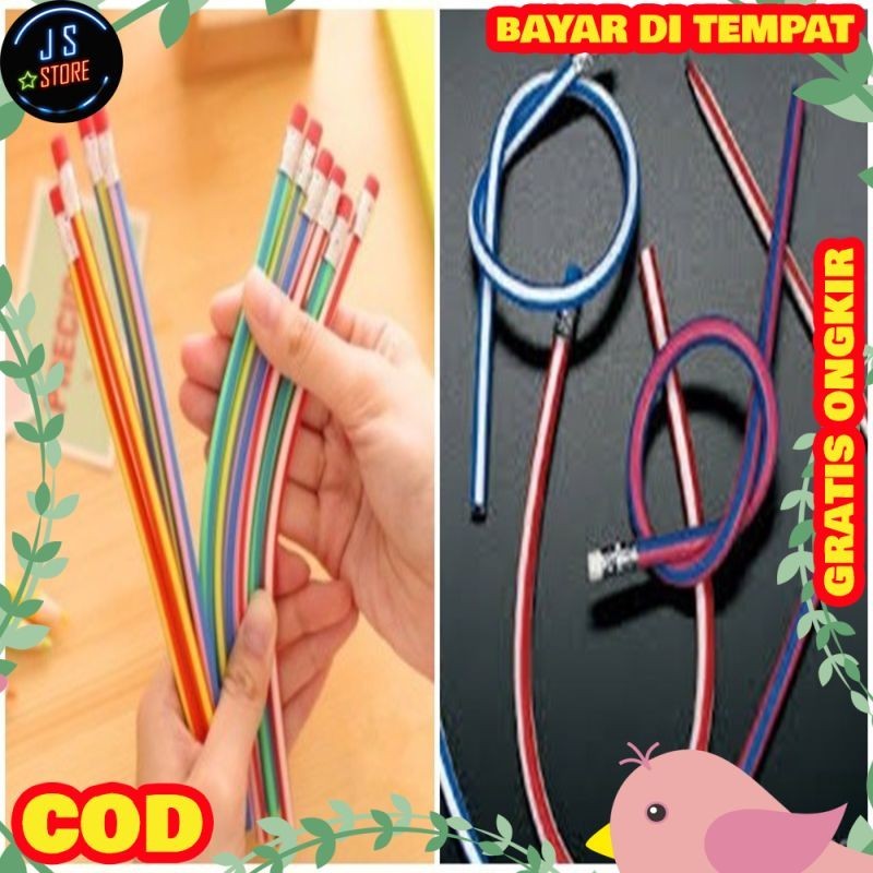 

SALE S01 - Pensil Inul Flexsible Lentur Unik - Alat Tulis Sekolah Anak AC38