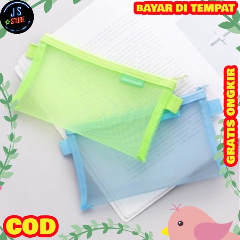 

SALE Stationary Kotak Pencil - Tempat Pensil Jaring Transparant Polos Import AC78