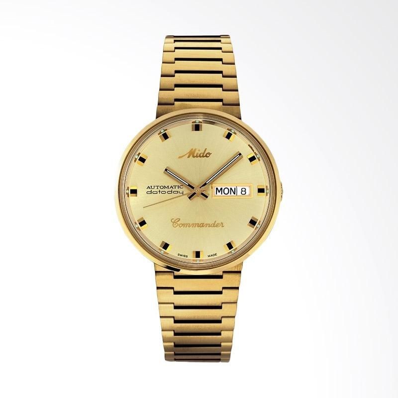 Mido Commander Automatic Stainless Steel Jam Tangan Pria - Gold