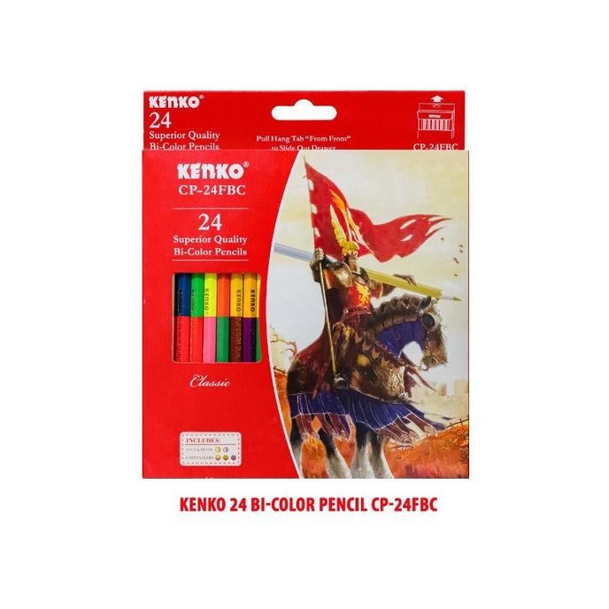 

Kekinian Pensil Warna KENKO Bicolor 48 warna / Coloring Pencil