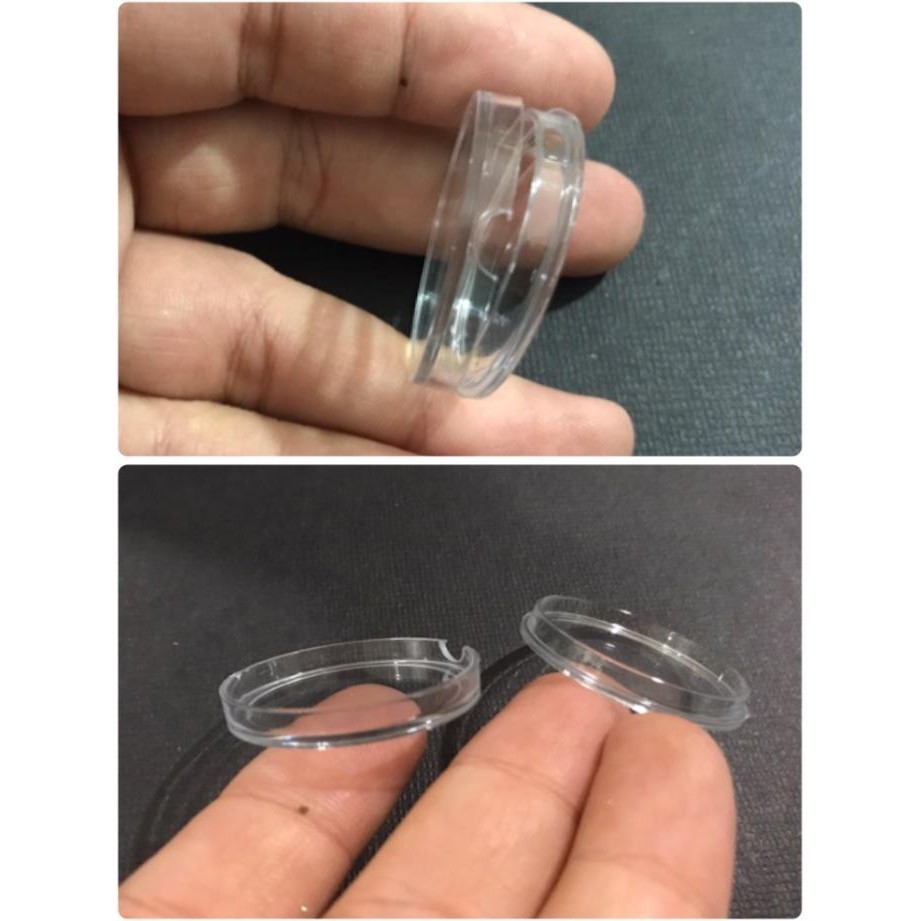 

Terlaris Coin holder mika lingkaran round acrylic liontin mica bulat koleksi !!