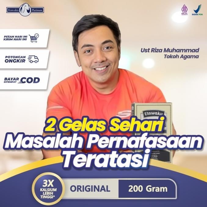 

Baru - Etawaku Platinum Susu Kambing Etawa Atasi Sesak Nafas dan Nyeri Sendi ,.