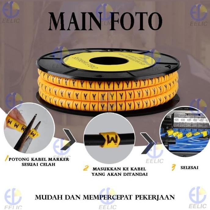 

Terbaru! EELIC KAL-MARKER KABEL MARKER ABJAD A-Z AKSESORIS KABEL ISI 260BJ ~