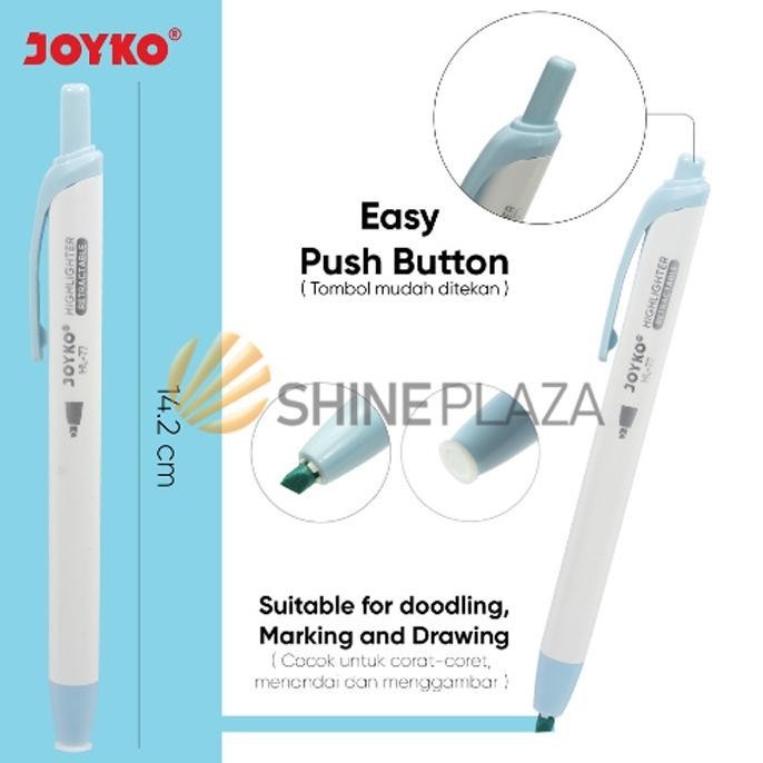 

Best - Highlighter Set Joyko HL-77-6 - Penanda Berwarna Joyko Pastel Color ~