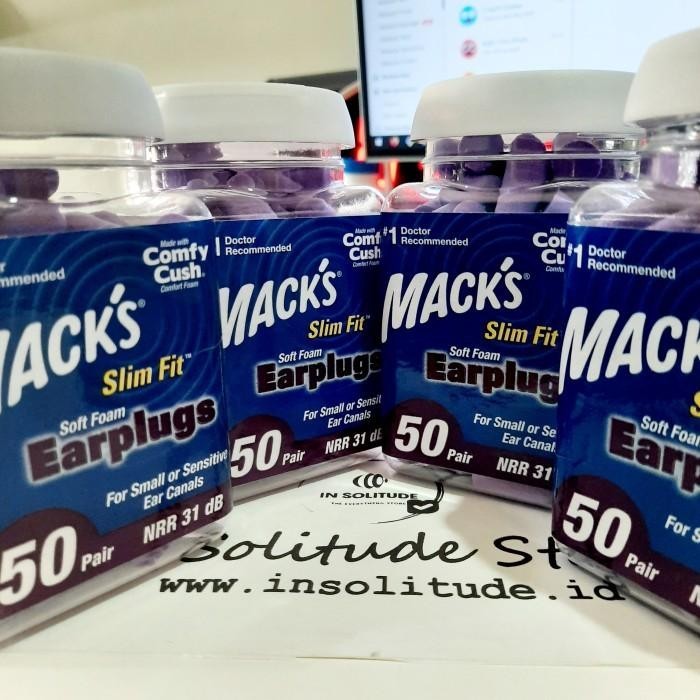 Mack'S Macks Ultra Soft Foam Earplugs 50 Pair - 33Db Noise Reduction