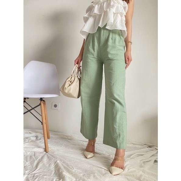 [ONLINE EXCLUSIVE] MOLA HIGH WAIST PANT / CELANA WANITA / OCLO OFFICIAL / CELANA PANJANG / CELANA