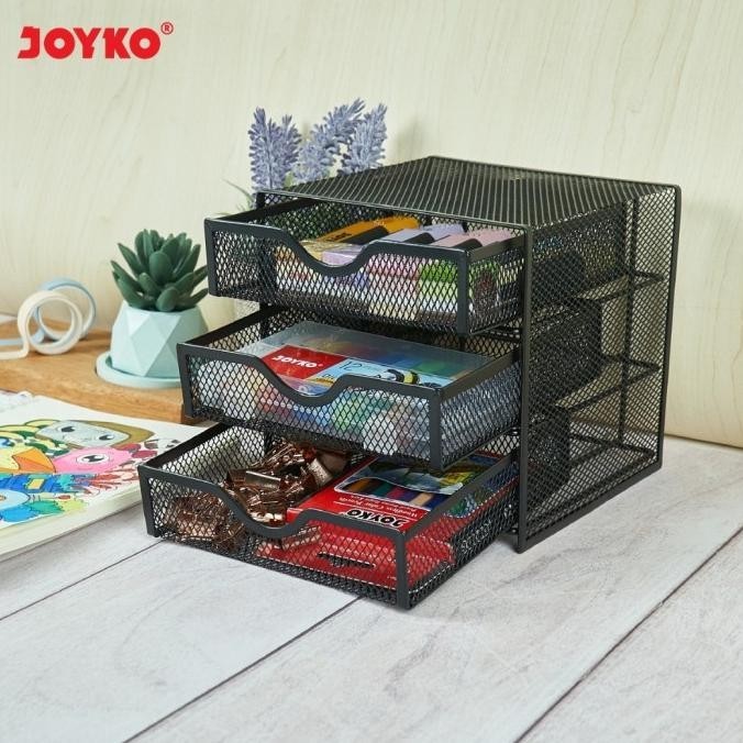 

Desk Set Joyko Ds-27/Pen Holder/Tempat Alat Tulis Jaring Laci Susun