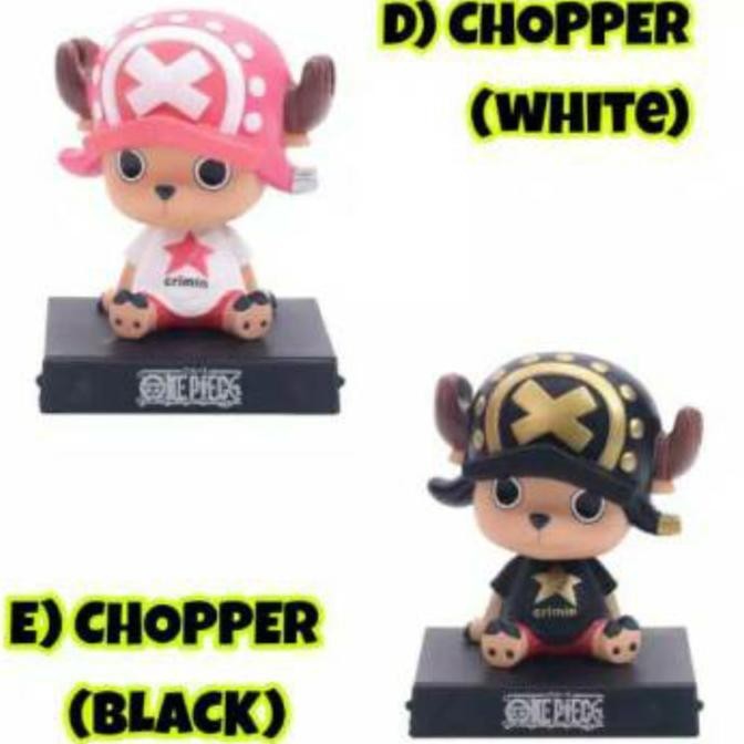 Action Figure One Piece pajangan mobil seri Chopper hitam