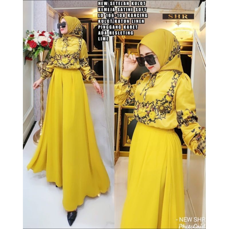 [ONLINE EXCLUSIVE] ready  set kulot linen 100% ORI SHR