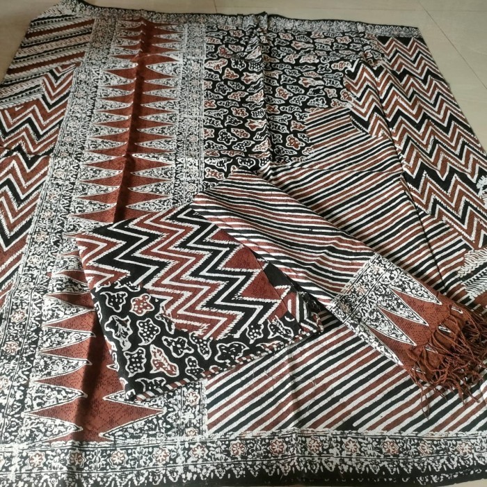 Naenggo Kain Batik Sarimbit Khas Trusmi Cirebon Bahan Dobby Pastel