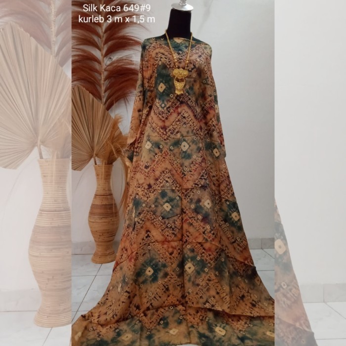 Naenggo Kain Jumputan Palembang 3 Meter Bahan Dasar Batik Couple Handmade