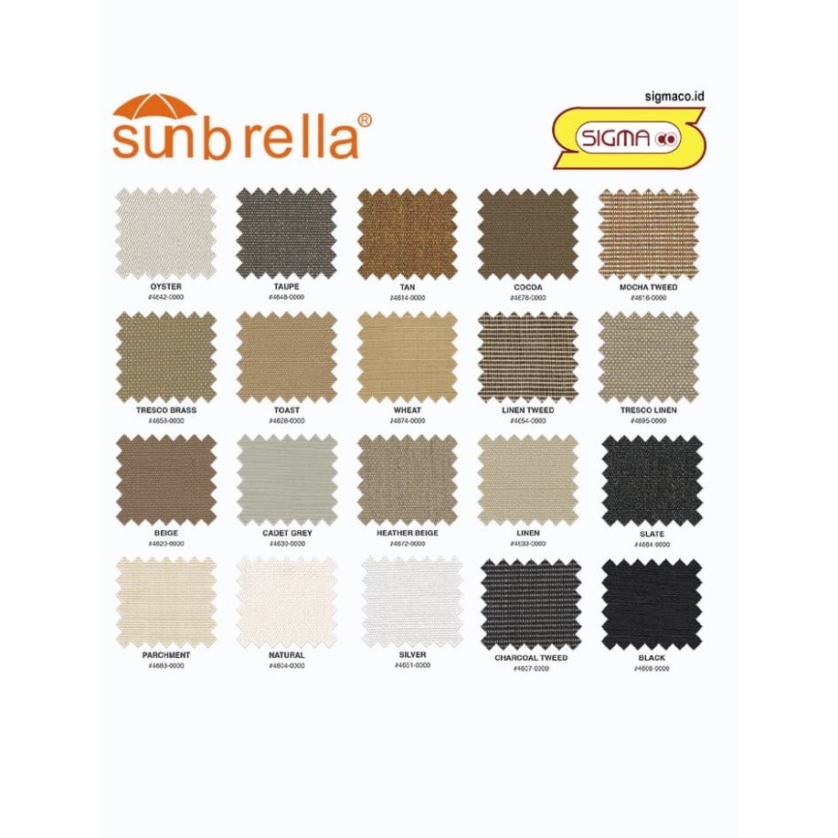 Naenggo Kain Canopy Awning Sunbrella 1.16 Meter